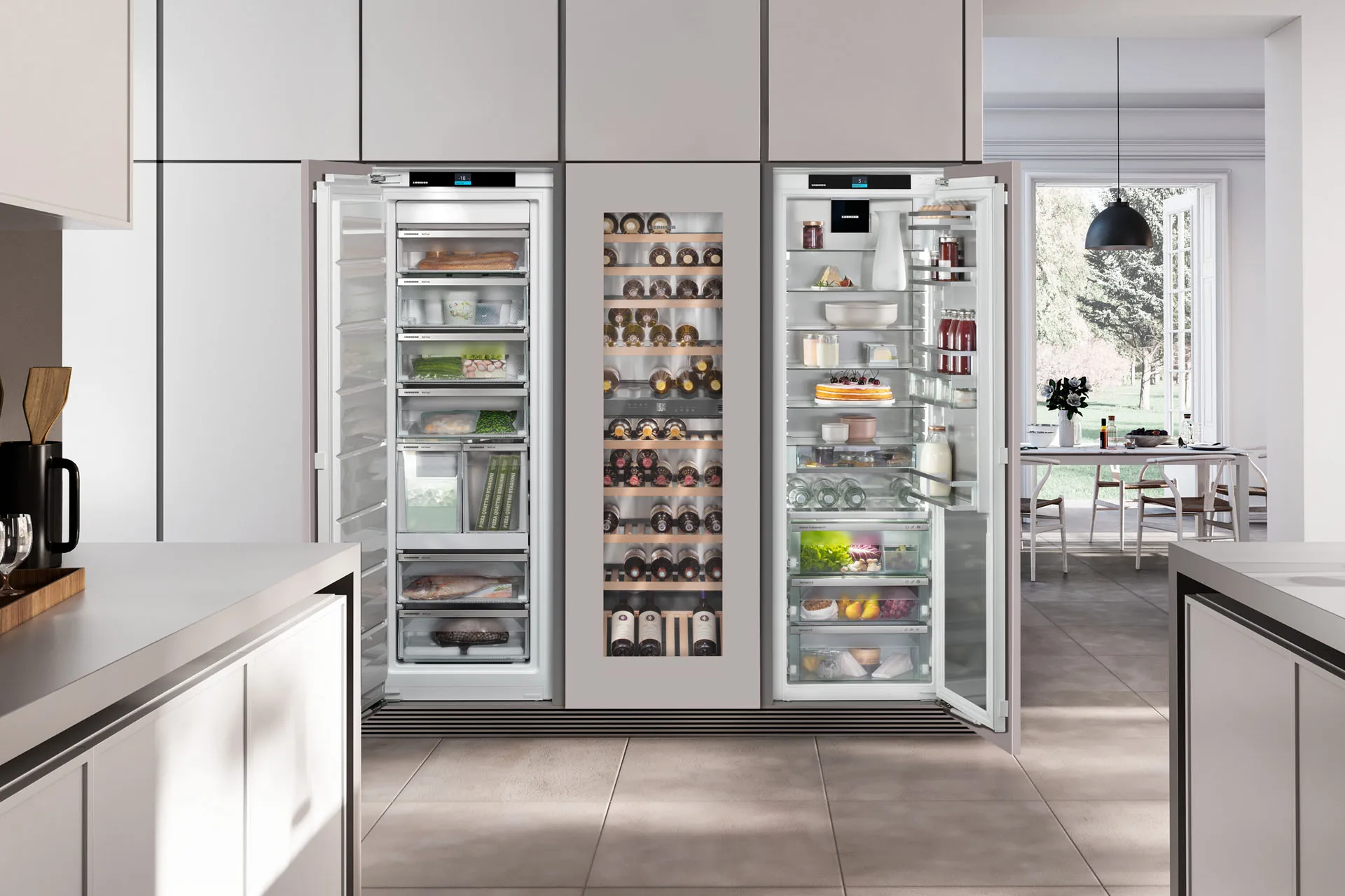 Liebherr appliances – Fully Integrated Built In Refrigerator Freezer Wine Irbh5170