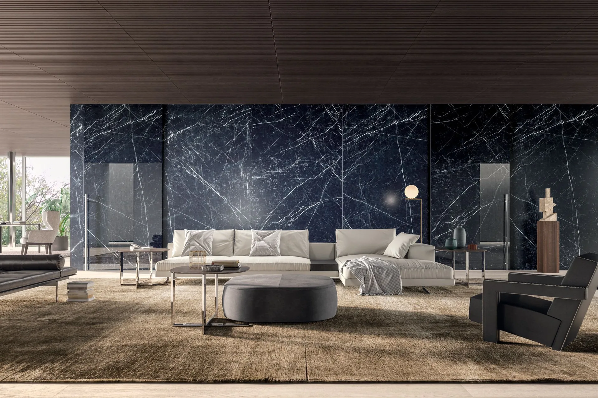 Henry Glass doors – 1990 19 V01 Set 03 Soggiorno Casa Minimal