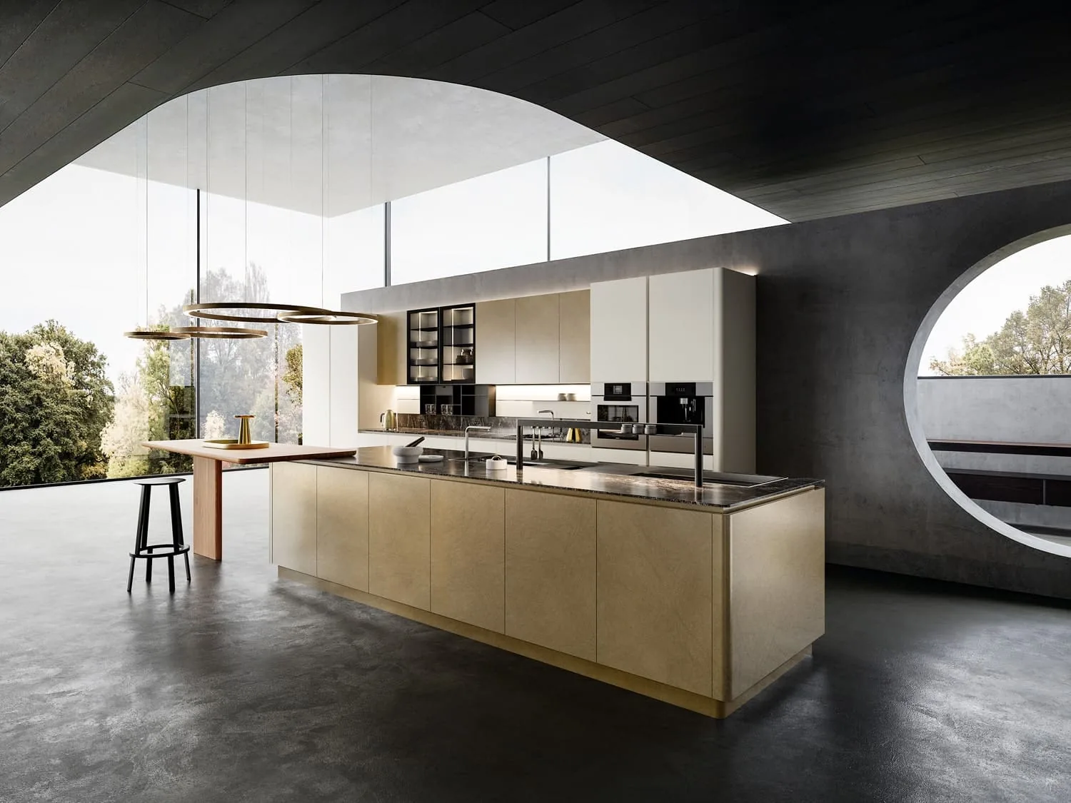 Armony Cucine kitchen – Luxury Kitchen With Yota Cabinets In Vintage Light Oro Our New Gold Te