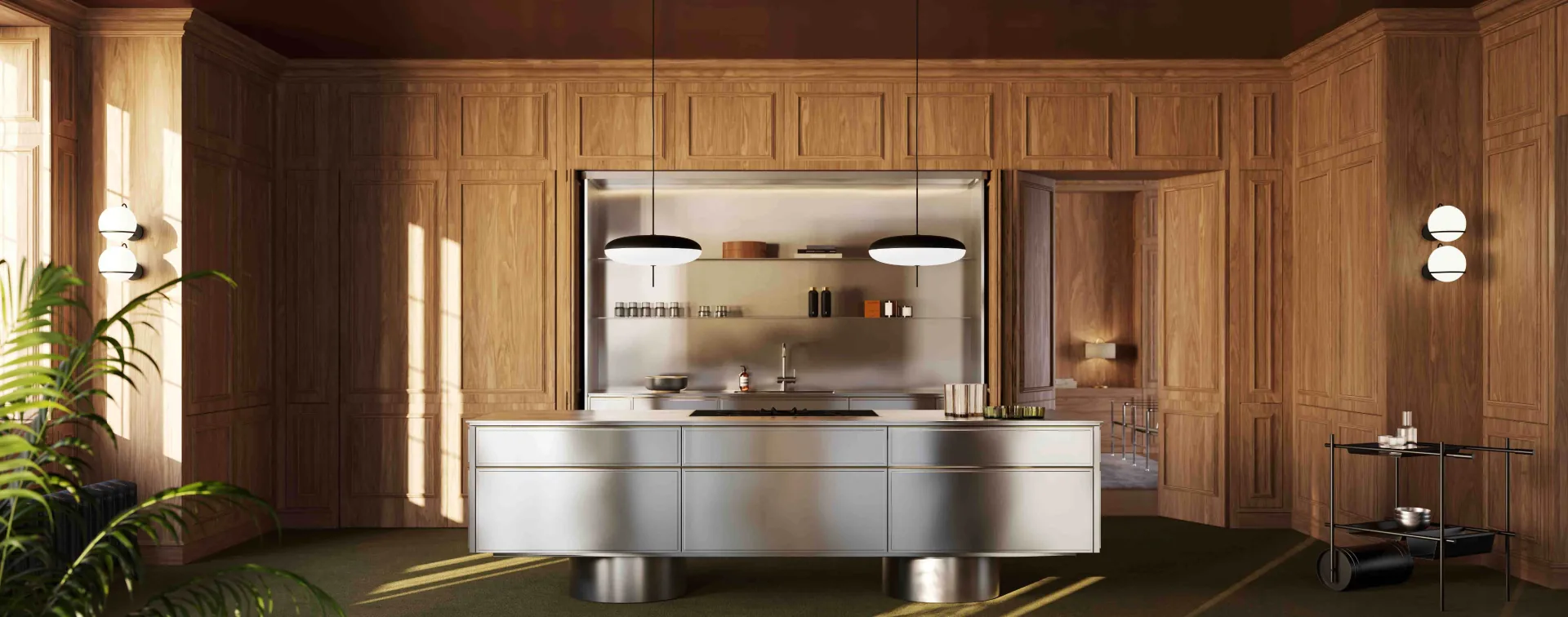 L’Ottocento kitchen – Slide Sito Render Floral